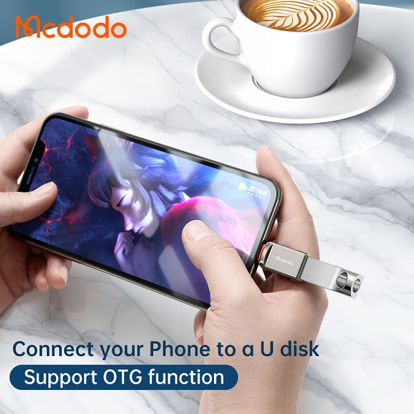 3 34 - تبدیل OTG لایتنینگ به USB مک دودو مدل MCDODO OT-8600