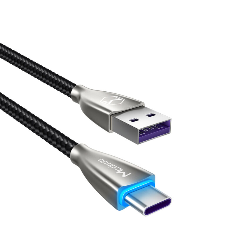 خرید کابل شارژ و انتقال داده USB به Type-C مک دودو مدل MCDODO CA-5420 طول 100 سانتيمتر - جانبی 360