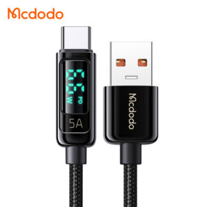 کابل شارژ و انتقال داده USB به Type-c مک دودو مدل MCDODO CA-8690 داراي نمایشگر دیجیتال طول 120 سانتيمتر