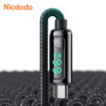 کابل شارژ و انتقال داده USB به تایپ سی مک دودو مدل MCDODO CA-8690 داراي نمایشگر دیجیتال طول 120 سانتيمتر