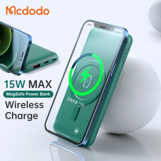 پاوربانک وایرلس شارژ مگ سیف مک دودو مدل Mcdodo MC-559 ظرفیت 10000 میلی آمپر به همراه کابل شارژ