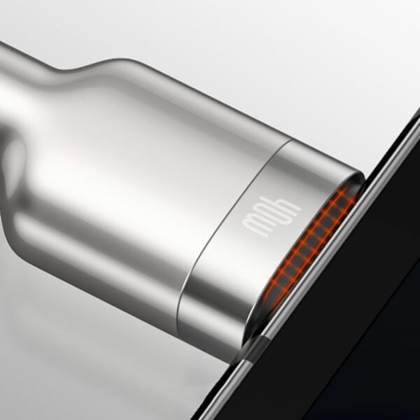 کابل کوتاه جهت شارژ و انتقال داده 40 واتی USB به Type-C بیسوس مدل Baseus Cafule Series Metal CATJK-01 طول 25 سانتیمتر