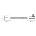 کابل شارژ و انتقال داده USB به لایتنینگ بیسوس مدل Baseus Legend Series Elbow CACS000009 طول یک متر