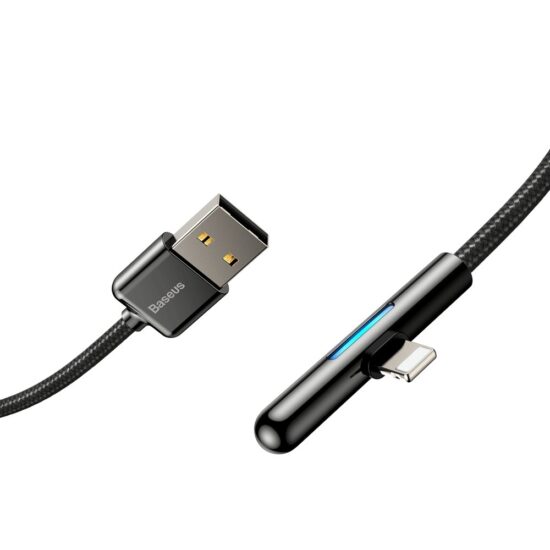 کابل شارژ و انتقال داده USB به لایتنینگ بیسوس مدل Baseus Iridescent Lamp CAL7C-C01 طول 50 سانتي متر