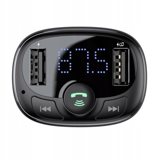 شارژر فندکی با قابلیت تماس و پخش موسیقی بیسوس مدل BASEUS T-Typed Wireless MP3 CCTM-01