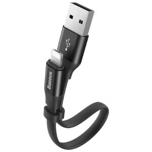 کابل كوتاه دوكاره USB به Lightning و Micro USB بیسوس مدل Baseus Portable Cable CALMBJ-01 طول 23 سانتيمتر