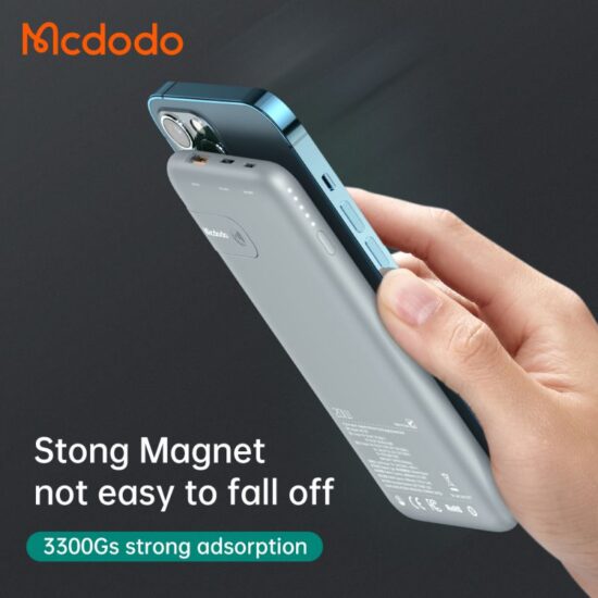 پاوربانک وایرلس شارژ مگ سیف مک دودو مدل Mcdodo MC-559 ظرفیت 10000 میلی آمپر به همراه کابل شارژ