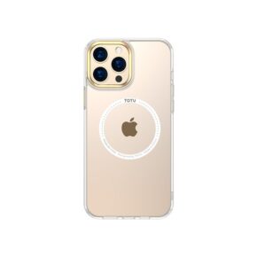 قاب محافظ شفاف مگ سيف دار برند توتو Totu مدل Crystal Sparkling Series AA-070 مناسب برای گوشی آیفون Apple iPhone 13 Pro Max