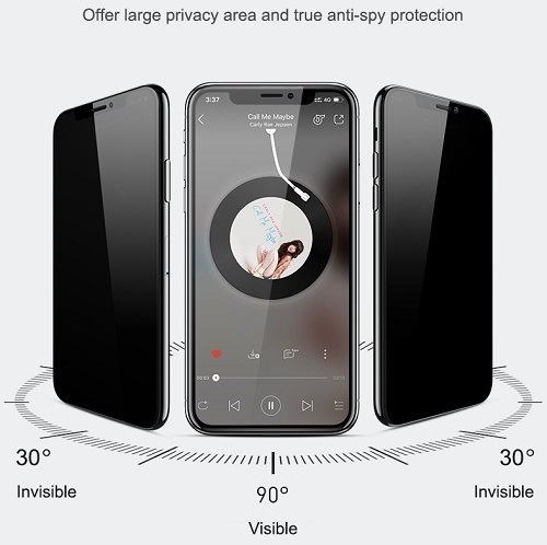 گلس محافظ صفحه حریم شخصی لیتو LITO مدل Privacy مناسب برای گوشی آیفون Apple iPhone XS