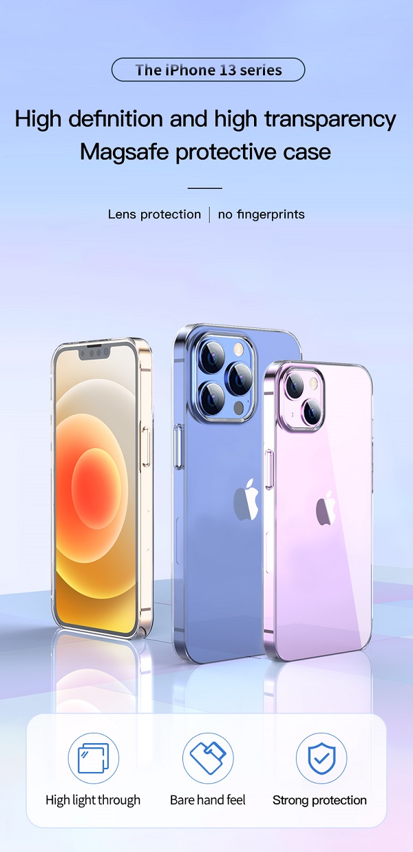 قاب محافظ شفاف مگ سيف دار برند توتو Totu مدل Crystal Shield Series AA-160 مناسب برای گوشی آیفون Apple iPhone 13