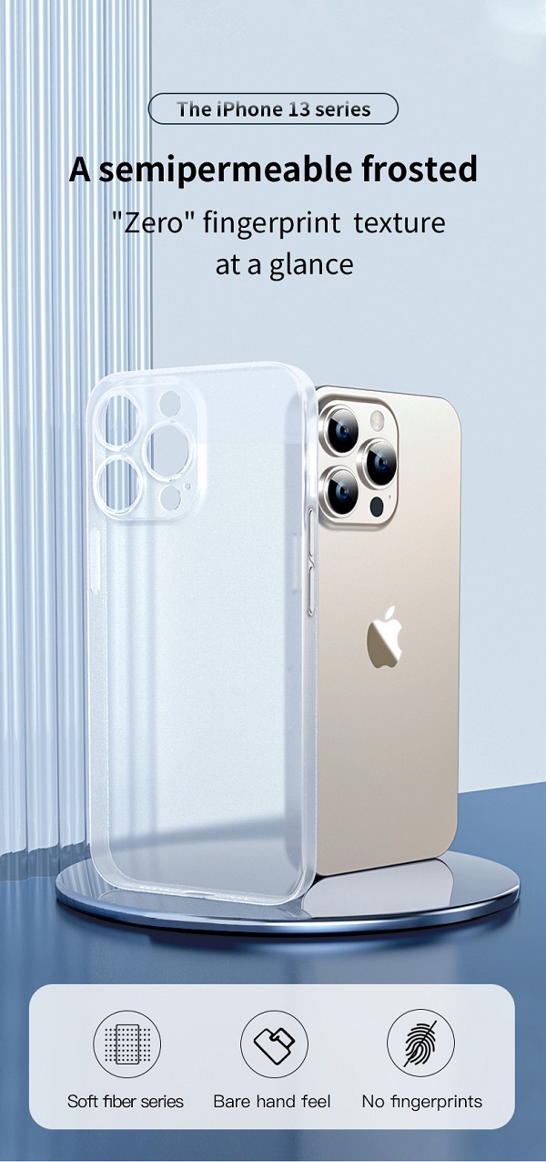 قاب محافظ نيمه شفاف پشت مات برند توتو Totu مدل Soft Fiber Series AA-146 مناسب برای گوشی آیفون Apple iPhone 13