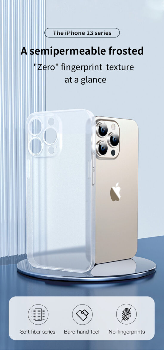 قاب محافظ نيمه شفاف پشت مات برند توتو Totu مدل Soft Fiber Series AA-146 مناسب برای گوشی آیفون Apple iPhone 13 Pro