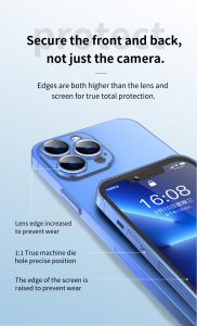 قاب محافظ نيمه شفاف پشت مات برند توتو Totu مدل Soft Fiber Series AA-146 آیفون Apple iPhone 13 Pro Max