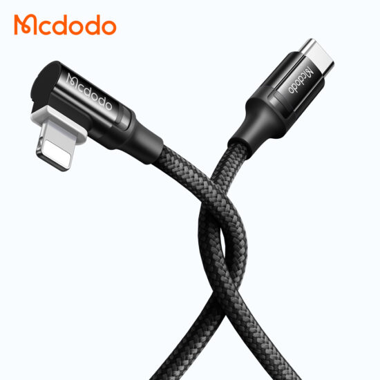 کابل شارژ سریع هوشمند 36 واتی تایپ سی به لایتنینگ مک دودو مدل MCDODO CA-1260 طول 1.2 متر دارای قطع کن اتوماتیک