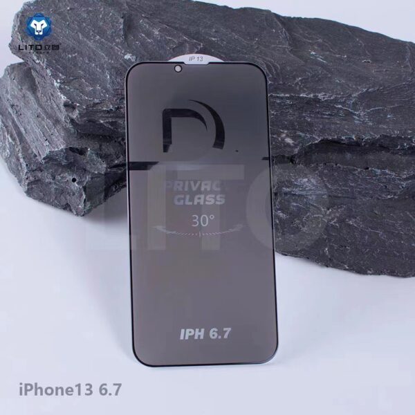 گلس محافظ صفحه حریم شخصی برند LITO مدل Privacy مناسب برای گوشی آیفون Apple iPhone 13 Pro Max
