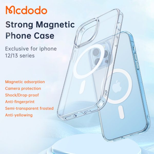 قاب محافظ نیمه شفاف مگ سيف دار مک دودو مدل Mcdodo Crystal Series PC-1630 برای Apple iPhone 12 Pro Max