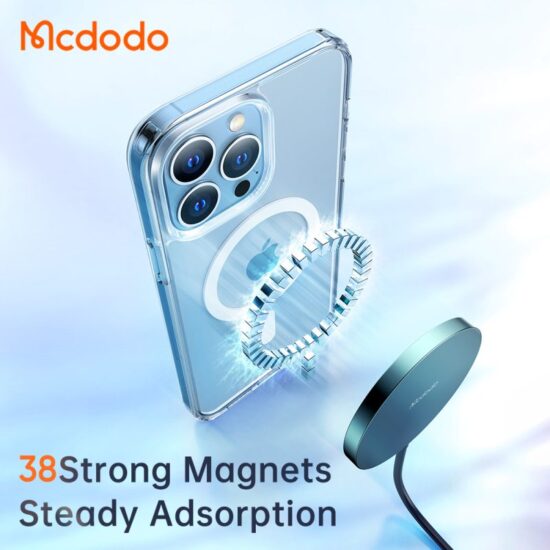 قاب محافظ نیمه شفاف مگ سيف دار مک دودو مدل Mcdodo Crystal Series PC-1650 برای Apple iPhone 13