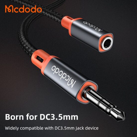کابل تبدیل افزایش طول AUX مک دودو مدل MCDODO CA-0800 طول 120 سانتیمتر