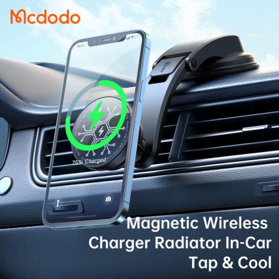 هولدر و شارژر وایرلس و فن خنک کننده مک دودو مدل MCDODO CH-2130 به همراه کابل شارژ