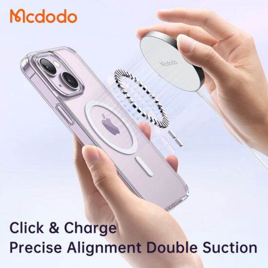 قاب محافظ نیمه شفاف مگ سيف مک دودو مدل Mcdodo Crystal PC-3091 برای Apple iPhone 14 Plus