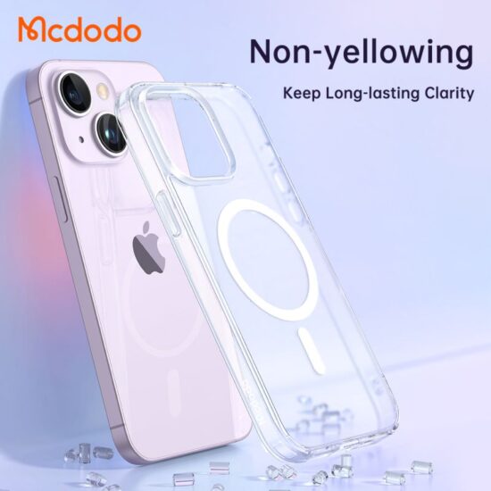 قاب محافظ نیمه شفاف مگ سيف مک دودو مدل Mcdodo Crystal PC-3090 برای Apple iPhone 14