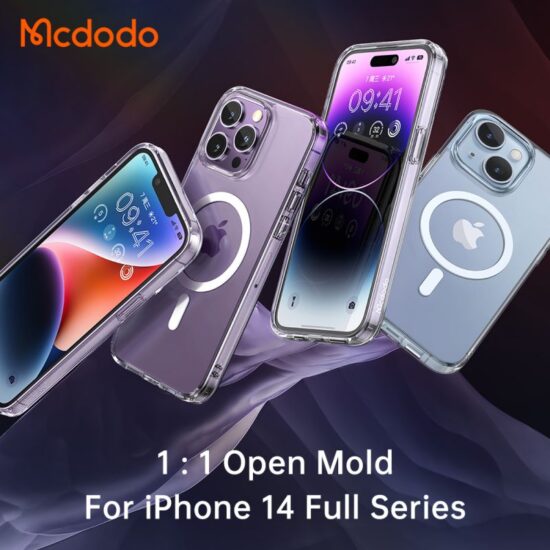 قاب محافظ نیمه شفاف مگ سيف مک دودو مدل Mcdodo Crystal PC-3090 برای Apple iPhone 14