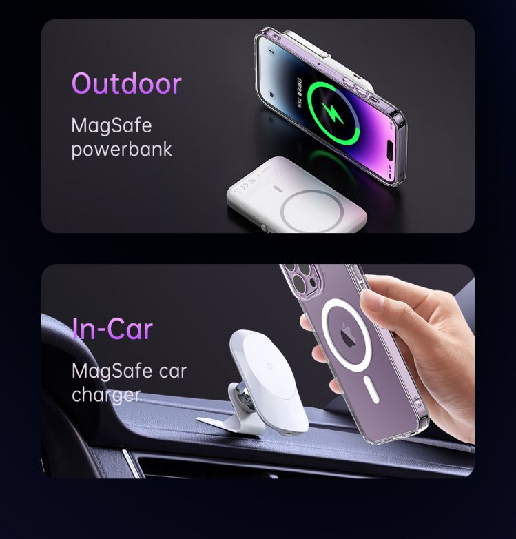 قاب محافظ نیمه شفاف مگ سيف مک دودو مدل Mcdodo Crystal PC-309 برای موبایل آیفون اپل سری 14