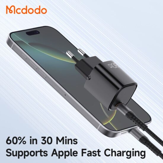شارژر آداپتور دیواری مینی 30 وات مک دودو مدل MCDODO CH-008 GaN