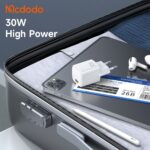 شارژر آداپتور دیواری مینی 30 وات مک دودو مدل MCDODO CH-008 GaN