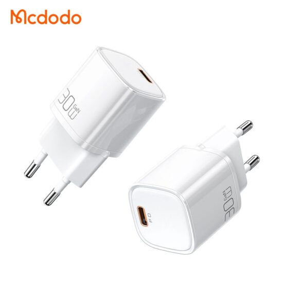 شارژر آداپتور دیواری مینی 30 وات مک دودو مدل MCDODO CH-008 GaN