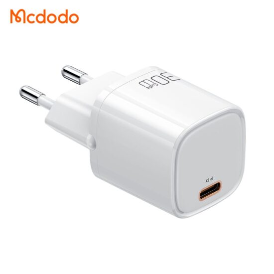 شارژر آداپتور دیواری مینی 30 وات مک دودو مدل MCDODO CH-008 GaN