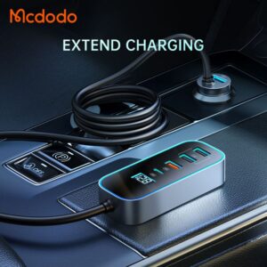 شارژر فندکی 5 پورت 107 وات مک دودو مدل MCDODO CC-1900