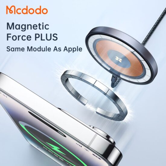 شارژر وایرلس مگ سیف مگنتی مک دودو مدل MCDODO CH-2330 توان 15 وات