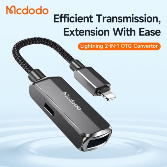 تبدیل لایتنینگ به USB-A + لایتنینگ مک دودو مدل MCDODO CA-2690