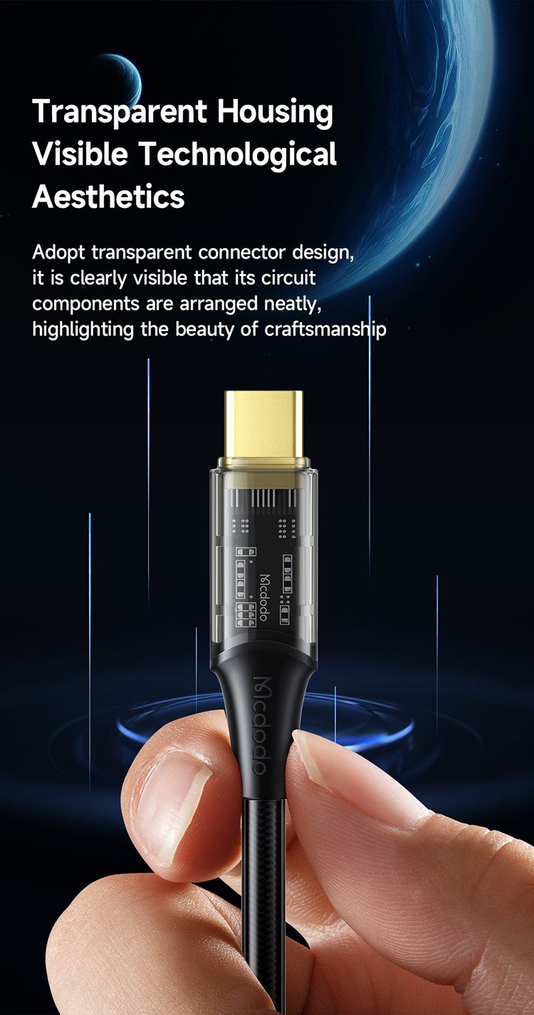 کابل شارژ سریع USB به تایپ سی 100 واتی مک دودو مدل MCDODO CA-209 - جانبی360