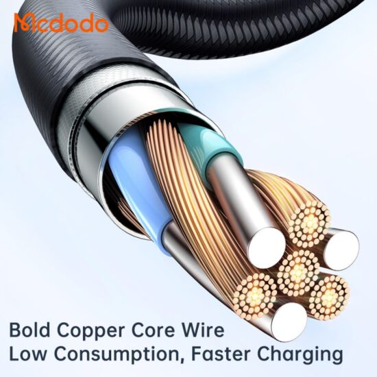 کابل شارژ هوشمند تایپ سی به تایپ سی 100 واتی مک دودو مدل MCDODO CA-2840 طول 1.2 متر