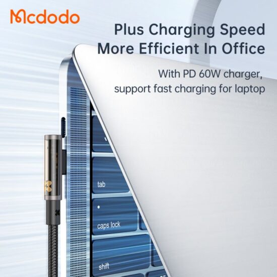 کابل شارژ تایپ سی به تایپ سی 100 واتی مک دودو مدل MCDODO CA-3400 طول 1.2متر
