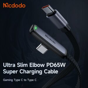 کابل شارژ شریع تایپ سی به تایپ سی 65 وات مک دودو مدل MCDODO CA-3360 طول 1.2 متر