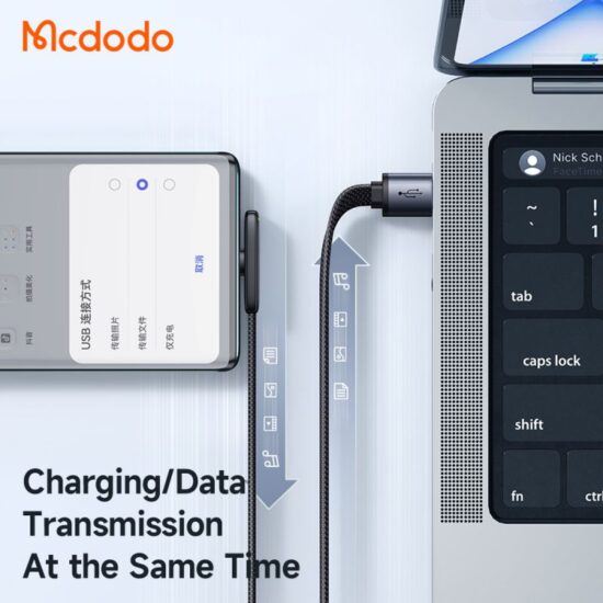 کابل شارژ سریع USB به تایپ سی 100 وات مک دودو مدل MCDODO CA-3341 طول 1.8 متر