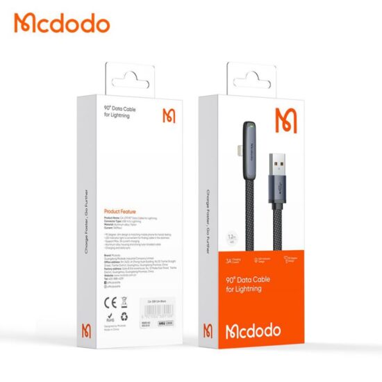 کابل شارژ شریع USB به لایتنینگ 3 آمپر مک دودو مدل MCDODO CA-2790 طول 1.2 متر