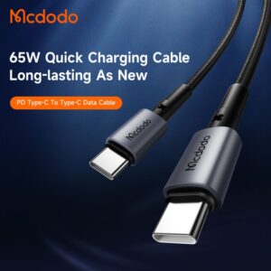کابل شارژ سریع تایپ سی به تایپ سی 65 واتی مک دودو مدل MCDODO CA-3130 طول 1متر