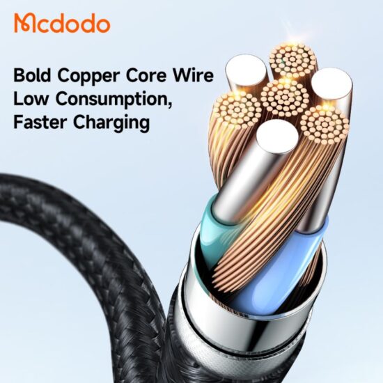 کابل شارژ فوق سریع USB به تایپ سی 100 واتی مک دودو مدل MCDODO CA-3590 طول 1.2متر