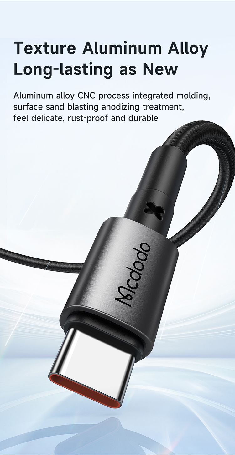 کابل شارژ فوق سریع USB به تایپ سی 100 واتی مک دودو مدل MCDODO CA-359 | جانبی360