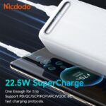 پاوربانک 22.5 وات ظرفیت 30000 مک دودو مدل MCDODO MC-391 بهمراه کابل شارژ