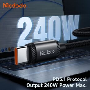 کابل شارژ سریع تایپ سی به تایپ سی 240 واتی مک دودو مدل MCDODO CA-3681 طول 2متر