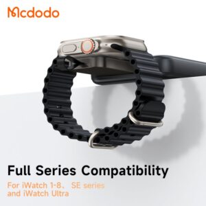 شارژر مگنتی پرتابل اپل واچ برند مک دودو مدل MCDODO CH-2062 سازگار با کلیه سری های اپل واچ