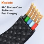 کابل شارژ سریع تایپ سی به لایتنینگ 36 واتی مک دودو مدل MCDODO CA-4960 نمایشگر ضربانی 1.2متر