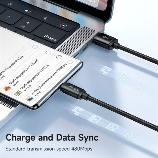 کابل شارژ سریع USB به تایپ سی 120 وات مک دودو مدل MCDODO CA-4730 طول 1.5متر