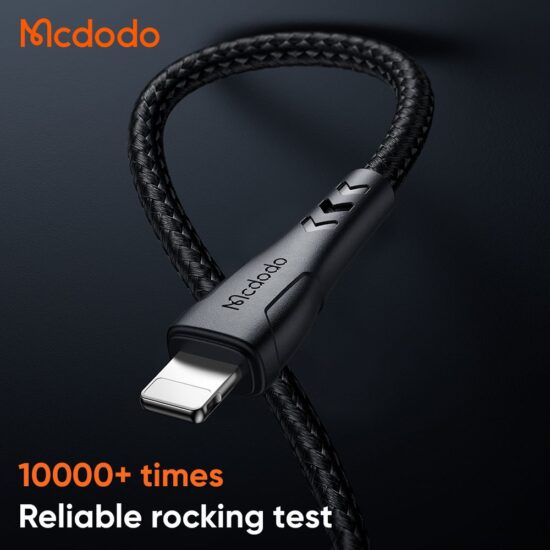 کابل کوتاه شارژ سریع تایپ سی به لایتنینگ 36 واتی مک دودو مدل MCDODO CA-4570 طول 20سانت