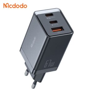 شارژر آداپتور دیواری مینی 3پورت 67وات مک دودو مدل MCDODO CH-1541 GaN5 PRO